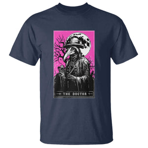 Plague Doctor Tarot Card T Shirt Mysterious Horror Death Occult Satanic TS10 Navy Print Your Wear