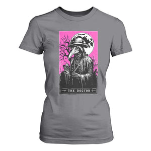 Plague Doctor Tarot Card T Shirt For Women Mysterious Horror Death Occult Satanic TS10 Charcoal Print Your Wear