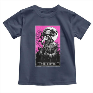 Plague Doctor Tarot Card Toddler T Shirt Mysterious Horror Death Occult Satanic TS10 Navy Print Your Wear
