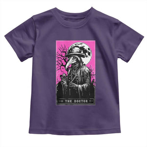 Plague Doctor Tarot Card Toddler T Shirt Mysterious Horror Death Occult Satanic TS10 Purple Print Your Wear