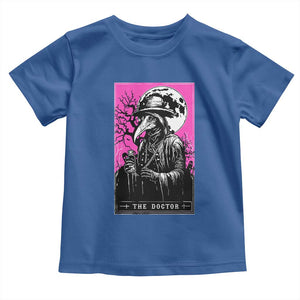 Plague Doctor Tarot Card Toddler T Shirt Mysterious Horror Death Occult Satanic TS10 Royal Blue Print Your Wear