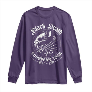 Plague Rat Long Sleeve Shirt Black Death European Tour Medieval History Goth TS10 Purple Print Your Wear