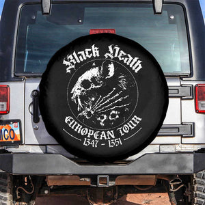 Plague Rat Spare Tire Cover Black Death European Tour Medieval History Goth TS10 No hole Black Print Your Wear
