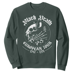 Plague Rat Sweatshirt Black Death European Tour Medieval History Goth TS10 Dark Forest Green Print Your Wear