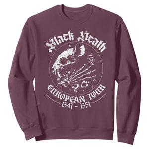 Plague Rat Sweatshirt Black Death European Tour Medieval History Goth TS10 Maroon Print Your Wear