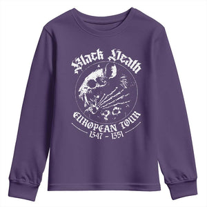 Plague Rat Youth Sweatshirt Black Death European Tour Medieval History Goth TS10 Purple Print Your Wear