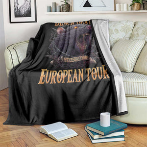 Black Death European Tour Throw Blanket Plague Rat Medieval History Alternative Art TS10 Print Your Wear
