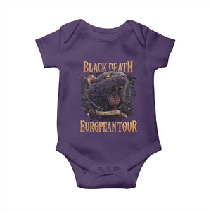 Black Death European Tour Baby Onesie Plague Rat Medieval History Alternative Art TS10 Purple Print Your Wear