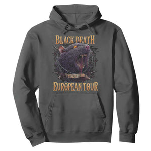 Black Death European Tour Hoodie Plague Rat Medieval History Alternative Art TS10 Dark Heather Print Your Wear