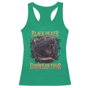 Black Death European Tour Racerback Tank Top Plague Rat Medieval History Alternative Art TS10 Irish Green Print Your Wear