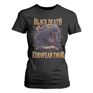 Black Death European Tour T Shirt For Women Plague Rat Medieval History Alternative Art TS10 Black Print Your Wear