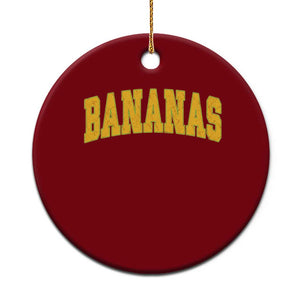 Funny Retro Bananas Ceramic Ornament Vintage Banana Gifts Yellow Varsity TS10 1pc Red Print Your Wear