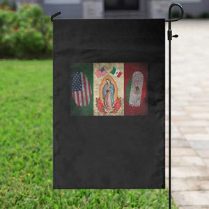 Mexico Flag Garden Flag Virgin Mary Mexican American Patriotic Mexican Roots TS10 Print Your Wear
