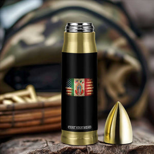 American Mexican Flag Bullet Tumbler Virgin Mary Mexico Heritage Mexican Roots TS10 Print Your Wear