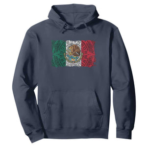 Eagle Mexican Flag Hoodie Aztecs Mexico Heritage Roots TS10 Navy Print Your Wear