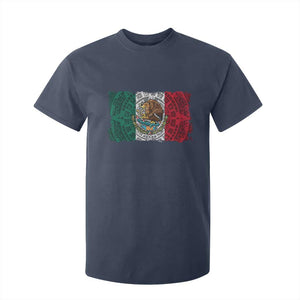 Eagle Mexican Flag T Shirt For Kid Aztecs Mexico Heritage Roots TS10 Navy Print Your Wear
