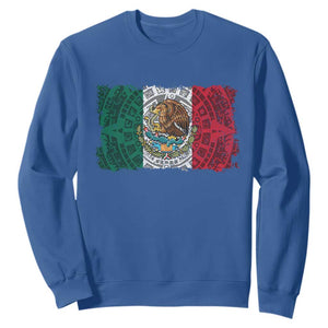 Eagle Mexican Flag Sweatshirt Aztecs Mexico Heritage Roots TS10 Royal Blue Print Your Wear