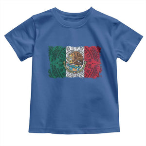 Eagle Mexican Flag Toddler T Shirt Aztecs Mexico Heritage Roots TS10 Royal Blue Print Your Wear