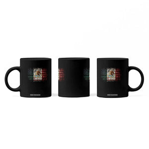 Vintage Mexican Flag Coffee Mug Eagle Mexico Heritage Mexican Roots TS10 Print Your Wear