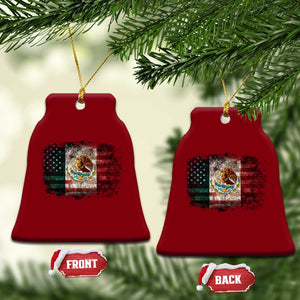 Vintage Mexican Flag Ceramic Ornament Eagle Mexico Heritage Mexican Roots TS10 Print Your Wear