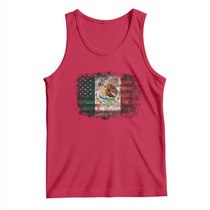 Vintage Mexican Flag Tank Top Eagle Mexico Heritage Mexican Roots TS10 Red Print Your Wear
