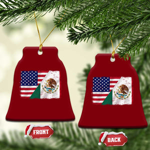 American Mexican Flag Ceramic Ornament Mexico Heritage Half Mexican Roots TS10 Print Your Wear