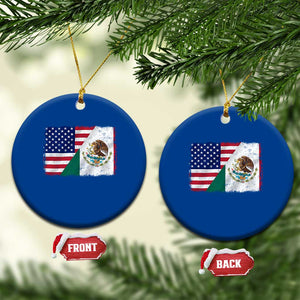 American Mexican Flag Ceramic Ornament Mexico Heritage Half Mexican Roots TS10 1pc Blue Print Your Wear