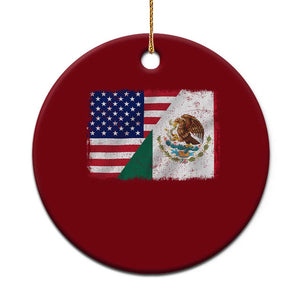 American Mexican Flag Ceramic Ornament Mexico Heritage Half Mexican Roots TS10 1pc Red Print Your Wear