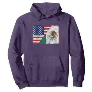 American Mexican Flag Hoodie Mexico Heritage Half Mexican Roots TS10 Purple Print Your Wear