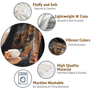 Cincinnati Tiger Throw Blanket Bootleg Vintage TS10 Print Your Wear