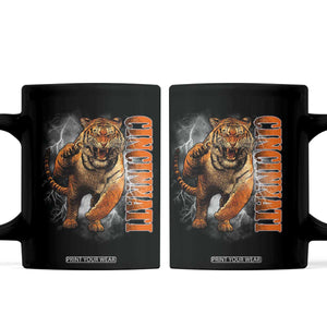 Cincinnati Tiger Coffee Mug Bootleg Vintage TS10 Black Print Your Wear
