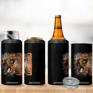 Cincinnati Tiger 4 in 1 Can Cooler Tumbler Bootleg Vintage TS10 Print Your Wear