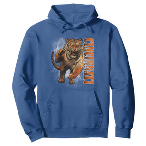 Cincinnati Tiger Hoodie Bootleg Vintage TS10 Royal Blue Print Your Wear