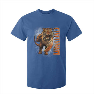 Cincinnati Tiger T Shirt For Kid Bootleg Vintage TS10 Royal Blue Print Your Wear