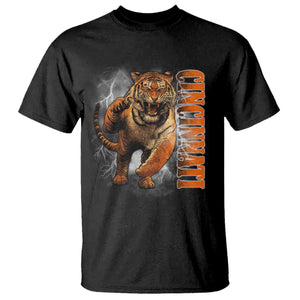 Cincinnati Tiger T Shirt Bootleg Vintage TS10 Black Print Your Wear