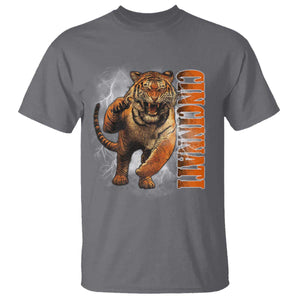 Cincinnati Tiger T Shirt Bootleg Vintage TS10 Charcoal Print Your Wear