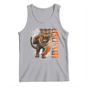 Cincinnati Tiger Tank Top Bootleg Vintage TS10 Athletic Heather Print Your Wear
