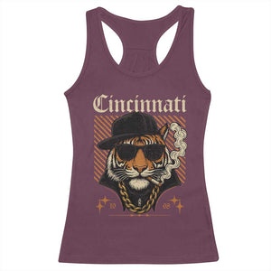 BFT Game Day Racerback Tank Top Retro Vintage Mascot Sports Fan TS10 Maroon Print Your Wear