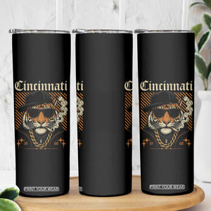 Cincinnati Tiger Skinny Tumbler Retro Vintage Mascot Sports Fan TS10 Print Your Wear