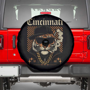 Cincinnati Tiger Spare Tire Cover Retro Vintage Mascot Sports Fan TS10 Black Print Your Wear