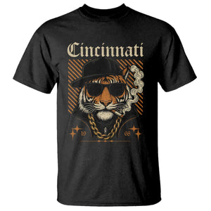 Cincinnati Tiger T Shirt Retro Vintage Mascot Sports Fan TS10 Black Print Your Wear