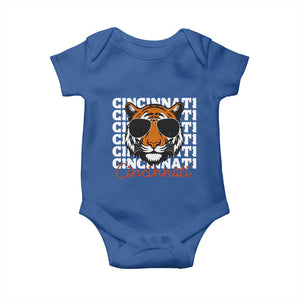 BFT Game Day Baby Onesie Retro Vintage Novelty Sports Fan TS10 Royal Blue Print Your Wear