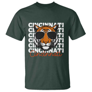 Cincinnati Tiger T Shirt Retro Vintage Novelty Sports Fan TS10 Dark Forest Green Print Your Wear