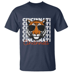 Cincinnati Tiger T Shirt Retro Vintage Novelty Sports Fan TS10 Navy Print Your Wear