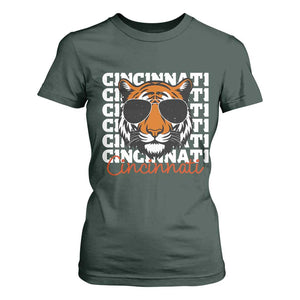 BFT Game Day T Shirt For Women Retro Vintage Novelty Sports Fan TS10 Dark Forest Green Print Your Wear