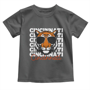 Cincinnati Tiger Toddler T Shirt Retro Vintage Novelty Sports Fan TS10 Dark Heather Print Your Wear