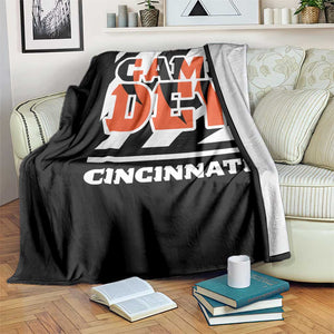 BFT Game Day Throw Blanket Retro Vintage Game Dey White Stripes TS10 Print Your Wear