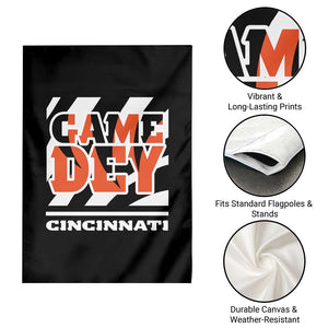 BFT Game Day Garden Flag Retro Vintage Game Dey White Stripes TS10 Print Your Wear