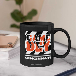 Cincinnati Coffee Mug Retro Vintage Game Dey White Stripes TS10 Print Your Wear