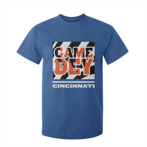 BFT Game Day T Shirt For Kid Retro Vintage Game Dey White Stripes TS10 Royal Blue Print Your Wear